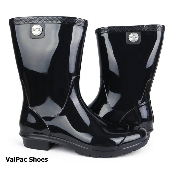 UGG Shoes - UGG Sienna Black Rain Boots w/ Fur Insole *NEW NO BOX*